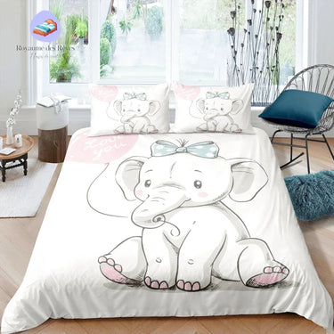 Housse de Couette Éléphant Fille